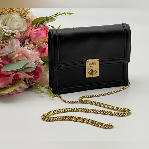 🎊Last One In Stock🎊Coach Small Black Calf Leather Belt Bag - Picture 7 of 16